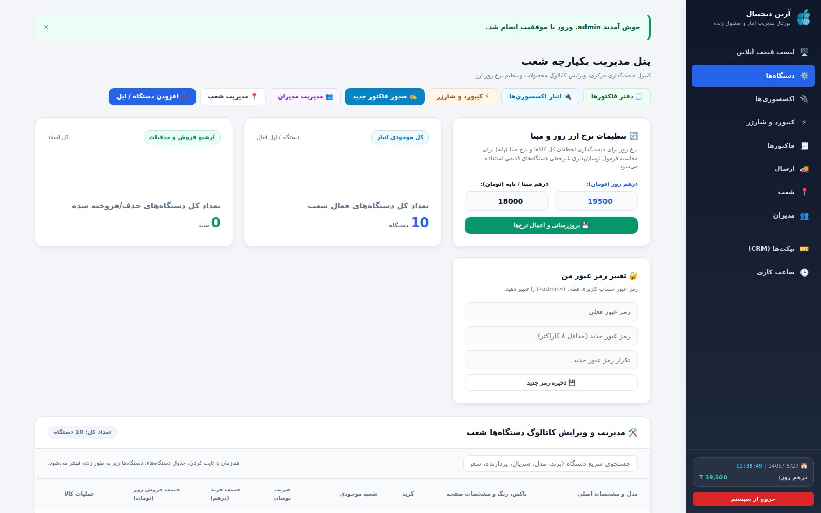 سامانه ERP آرین دیجیتال